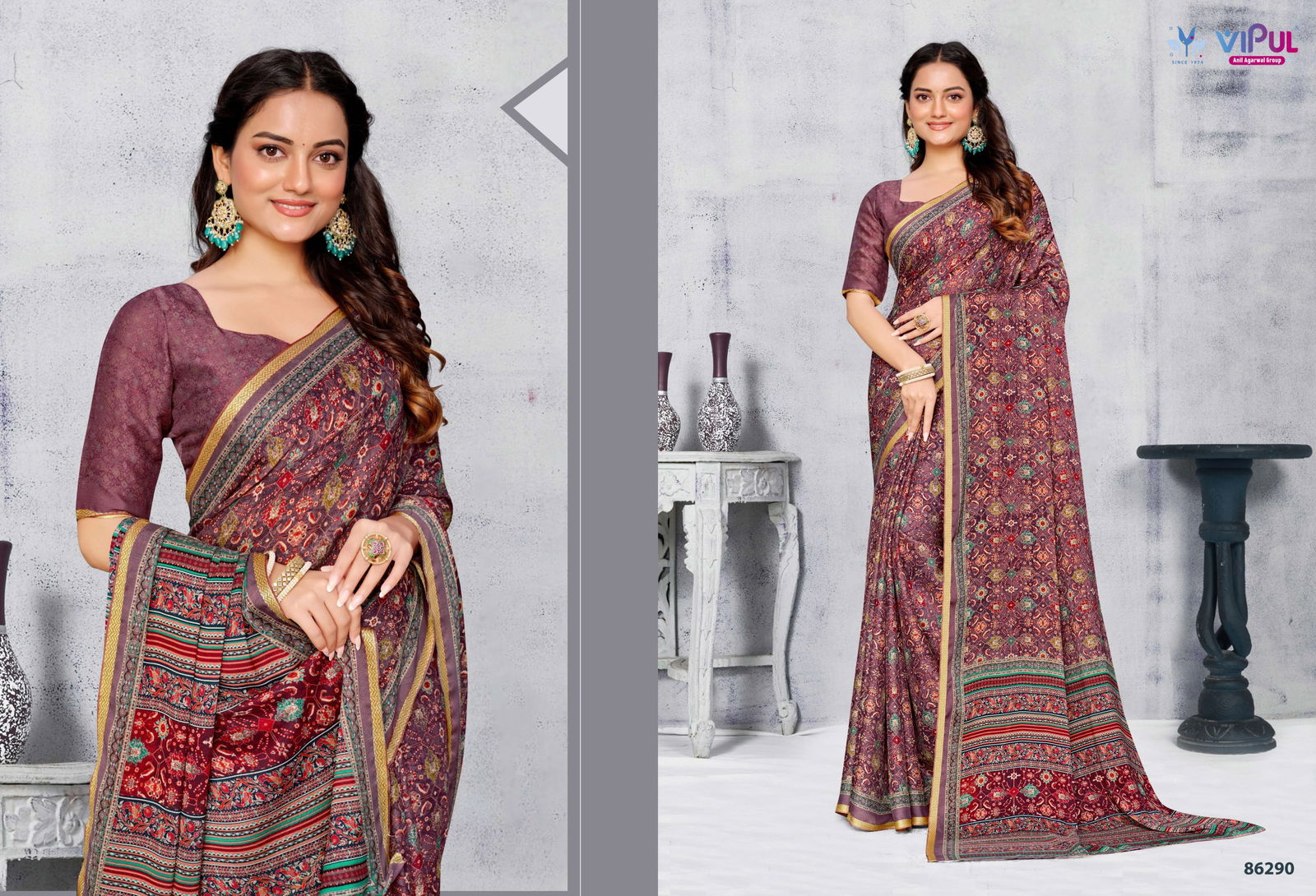 Antique Vol 2 By Vipul Moss Casual Wear Saree Wholesale Shop In Surat